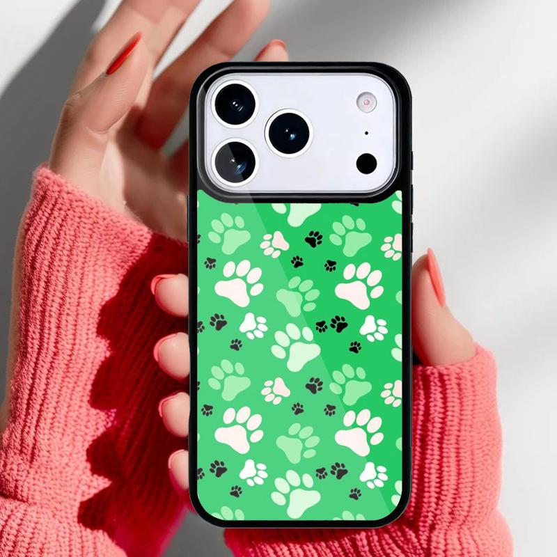 Cat Dog Paw Design soft Phone Case for iPhone 17 16 15 14 13 Pro Max Back Cover for 12 11 Pro Coque