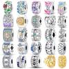 Genuine Copper Clasp Closure Cz Pave Clip Charms Daisy Bead Stopper Safety Chain Accessory Fit 3Mm Bangle Bracelet Fine Jewelry Clip