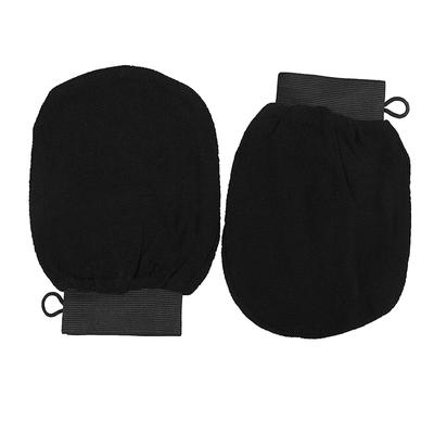 Schwarzer marokkanischer Hammam-Peeling-Handschuh, magische Peeling-Badehandschuhe