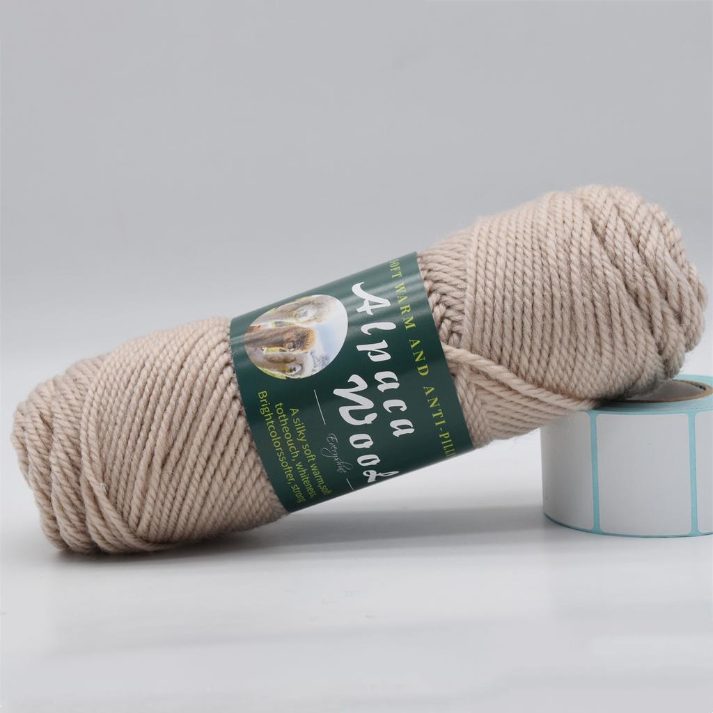 3 Knäuel Alpakawolle Garn 100g/Knäuel, 110m/Knäuel Mehrfarbig Weich & Warm Strick- Häkelgarn für Pullover, Schals, Mützen – 3,5-4,5mm Nadeln/Häkelnadeln