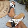 Women Wedge Slippers Anti Slip Comfortable Sandals Vintage Open Toe Slippers Outdoor Designer Shoes Slides