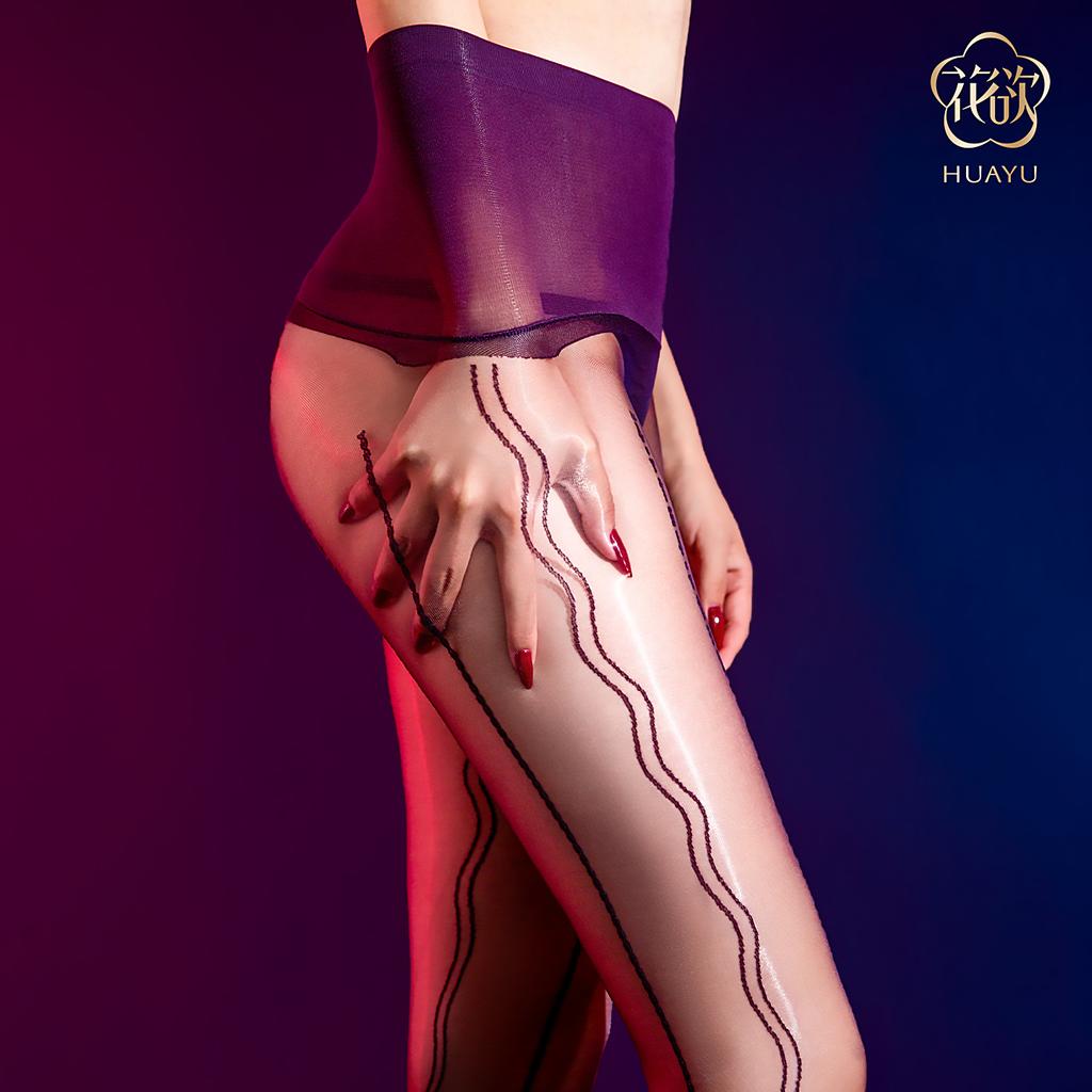 Glossy Ultra-Thin Sexy Aurora Lace One-Piece Knitted Stockings Seamless Crotch Stockings Pantyhose Erotic