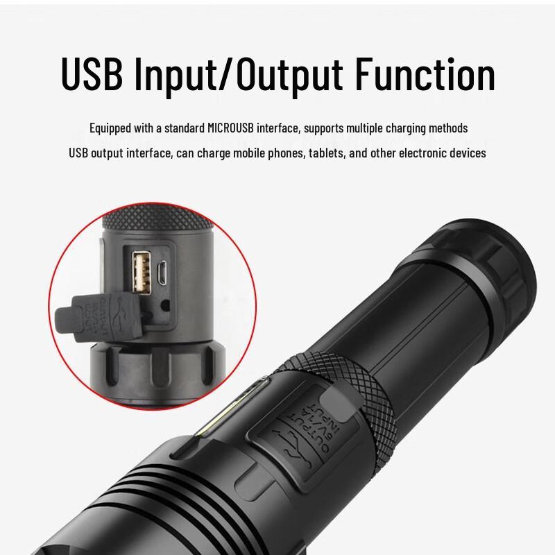 MengPao High-Brightness Outdoor Rechargeable Flashlight