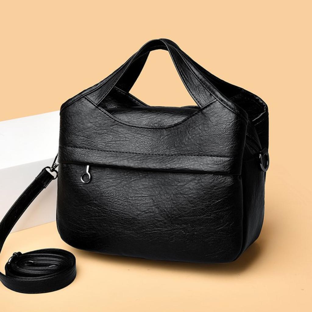 Shoulder Bag Unisex PU Adjustable Strap American Vintage Daily Commute