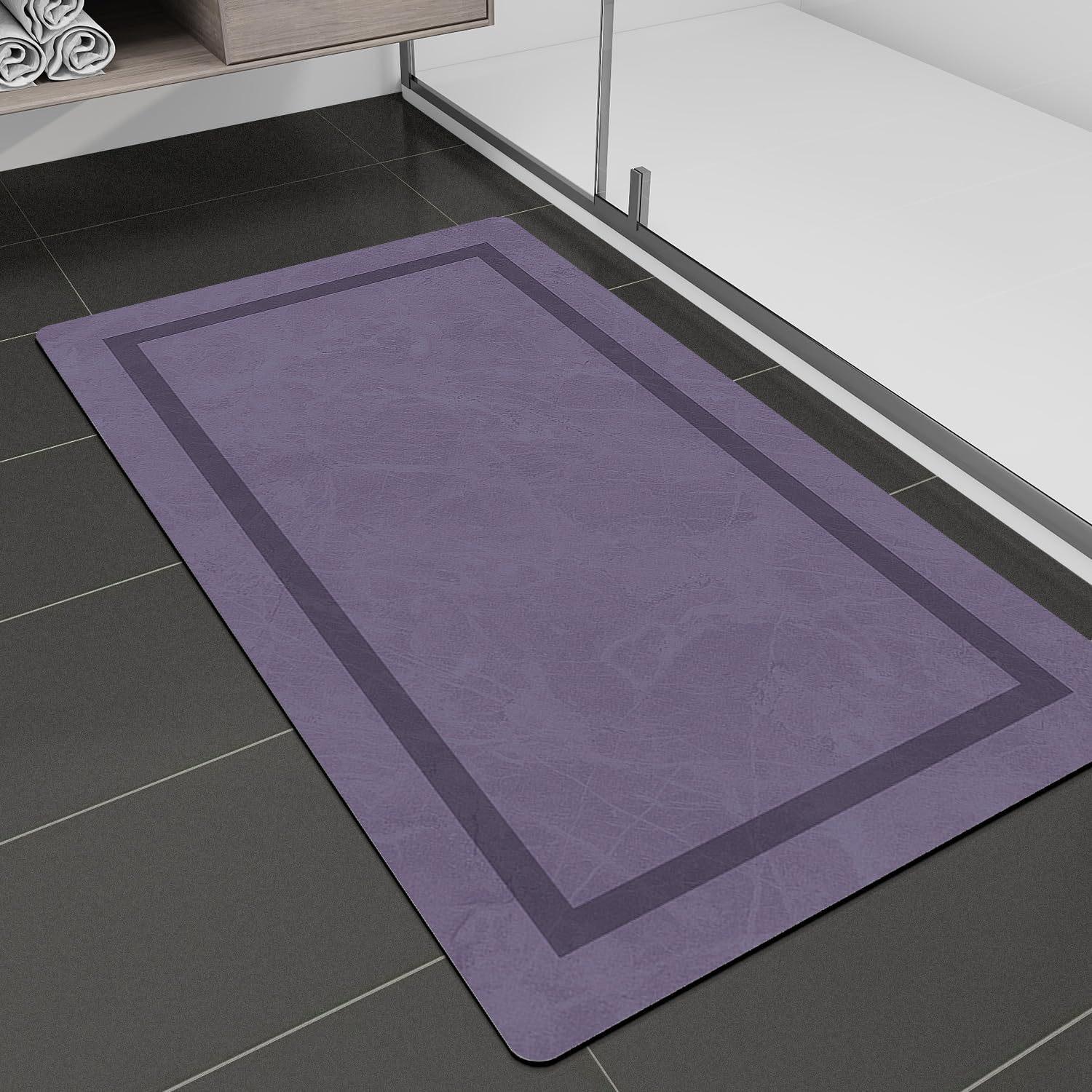 

Simple Kitchen Diatom Mud Mat Bathroom Bathtub Dirty and Wear-resistant Foot Mat Home Bathroom Moisture-wicking Non-slip Mat 40 * 60cm (crystal velvet)