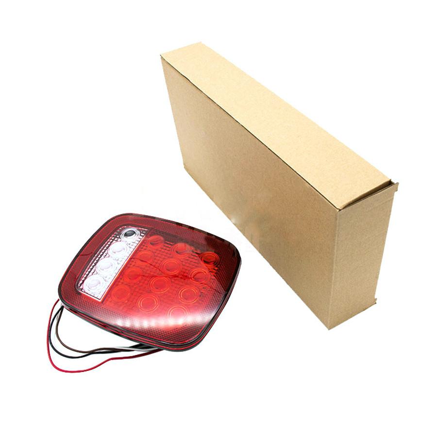 2X Square Stop Turn Tail Backup 16LED Marker Light for Jeep Wrangler JK TJ CJ YJ