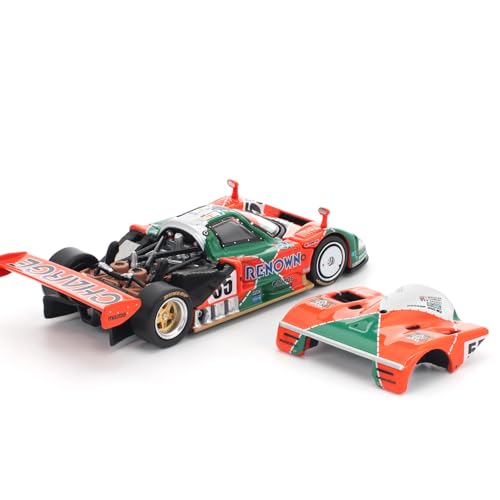Genesis Company POP RACE 1/64 Scale Mazda 787B 1991 Le Mans 24 Hours Winner, Finished Model, PR640301