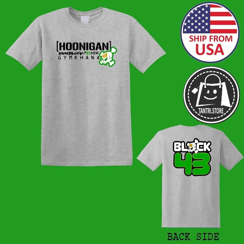 Ken Block 43 Gymkhana Rally Sports Car Men s Grey Size S to 5XL S