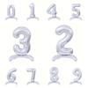 1pcs 32inch Rose Gold Silver Standing 0-9 Number Foil Balloon Birthday Party Decoration Balloons