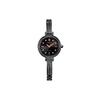 Light Powered Quartz Movement Stainless Steel Strap Watch Women's Watch Black Dial EM0865-58E