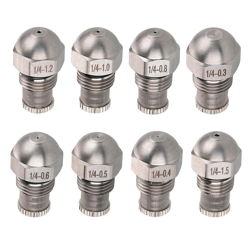 Fine Atomizing 1/4 BSPT Mist Nozzle 304 Stainless Steel Spray Head 0.3-1.5mm For Lawn Irrigation System Parts