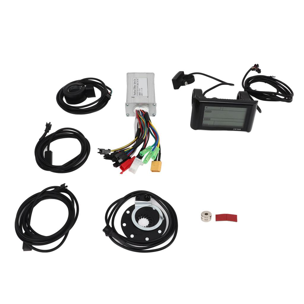 Electric Bike Conversion Kit 17A Controller SW900 Panel 130X Thumb Throttle Power Off Sensor for