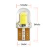 10PCS LED W5W T10 COB 4SMD Led Parking Bulb Auto Wedge Clearance Lamp Canbus Silica Bright White License Light Bulbs