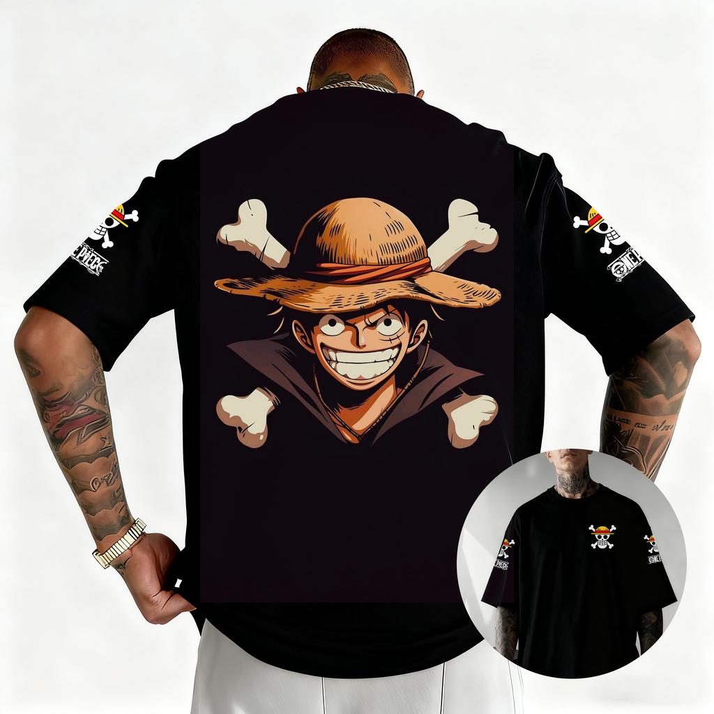 One Piece 2026 New Anime Luffy T Shirt Cotton Cartoon Short Sleeve Graphic Tee Summer Casual Top Unisex Women Y2k Unisexs Clothing
