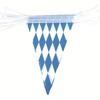 10m Bavarian Oktoberfest Banner for Party Decor Waterproof PE Bunting Perfect for Garden Porch and Event Decorations