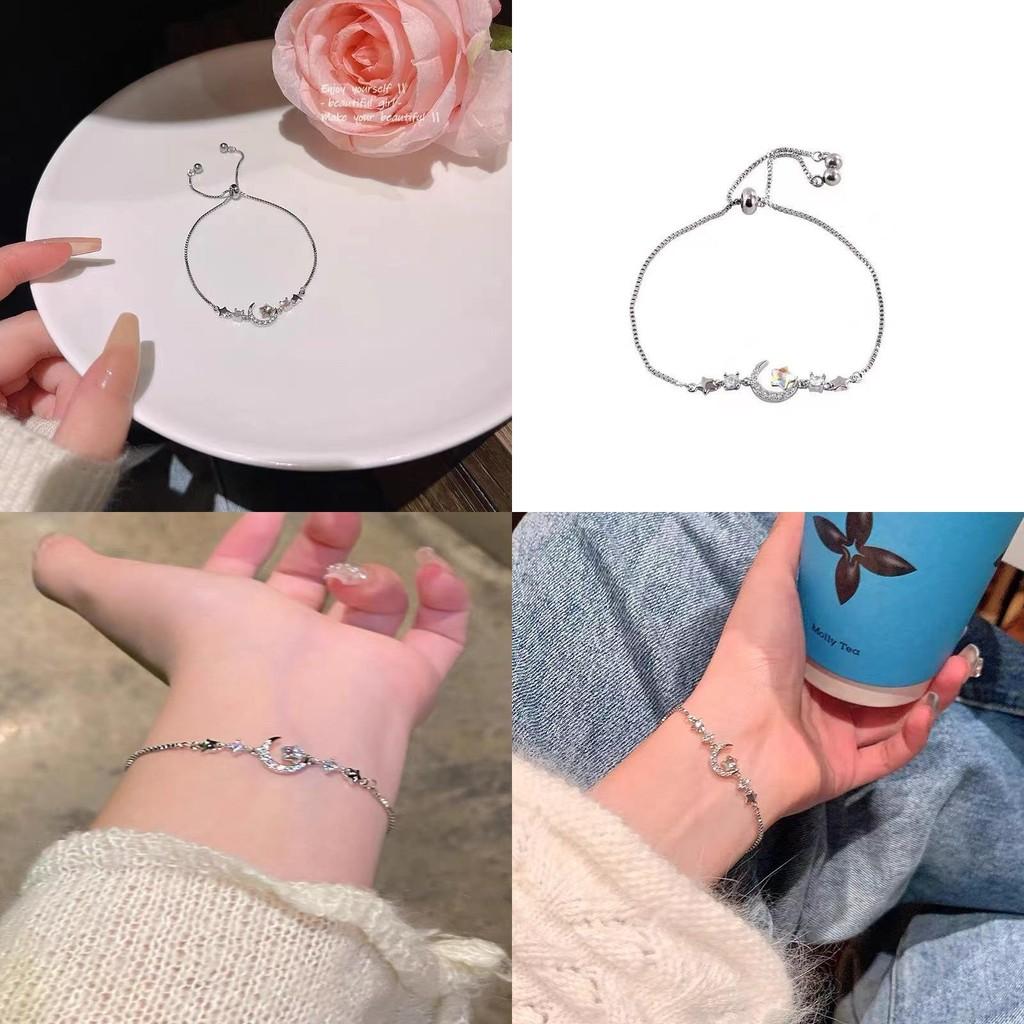 Charming Star Moon Zircon Bracelet For Women Trendy Stylish Summer Jewelry