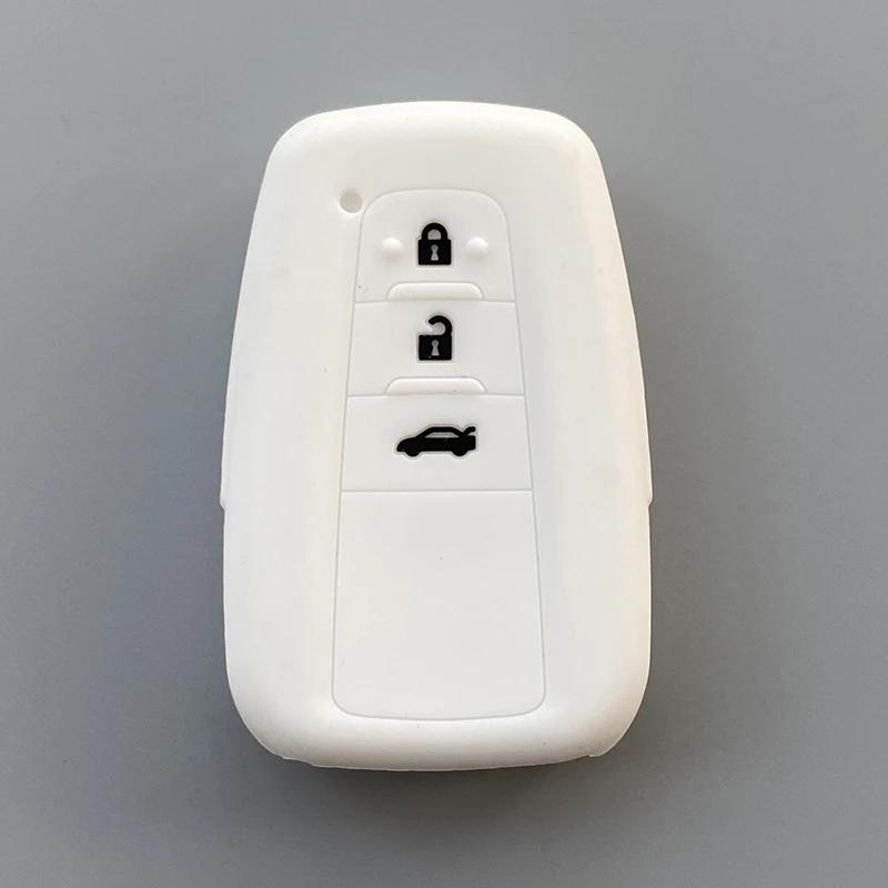 Silicone Car Key Case Cover For Toyota Corolla Prius Camry V70 C-Hr Rav4 Hybrid Highlander Altis Land Cruiser Prado 150 Avalon
