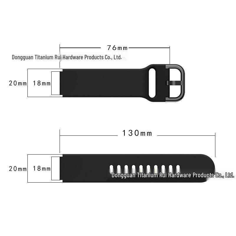 18mm Printed Silicone Strap for Xiaomi Watch & Garmin Vivo Move 3S/4S