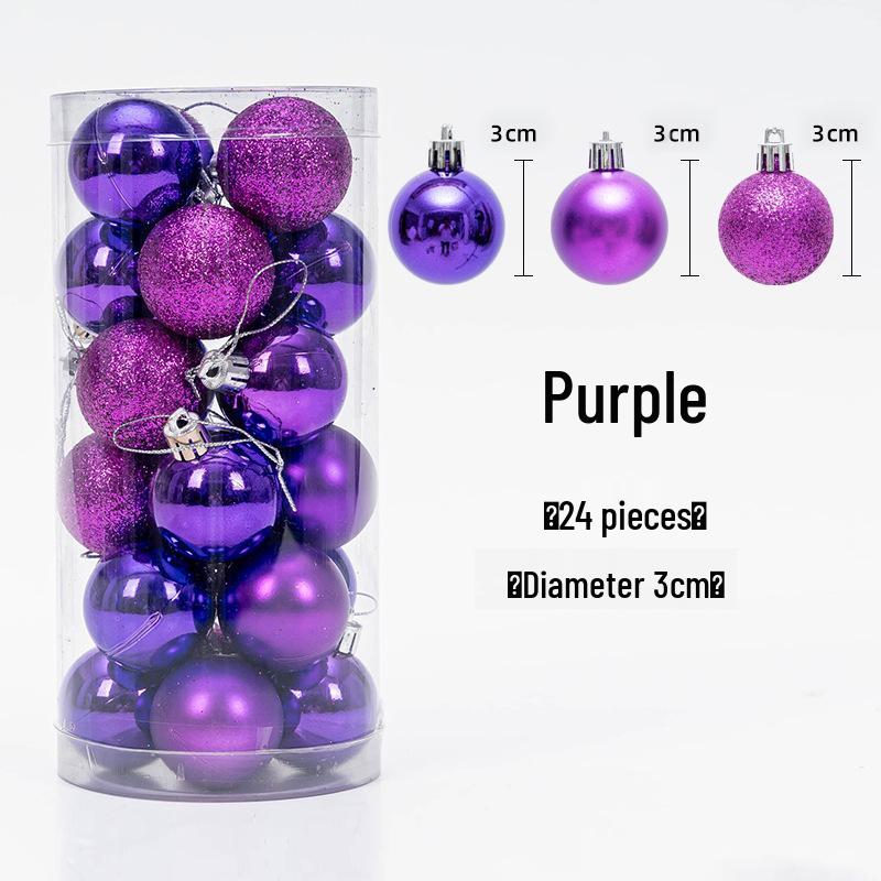 Christmas Tree Hanging Ball Ornaments - Electroplated & Colored Balls for Mall or Bar Ceiling Decoration, Large Bucket Set