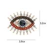 Rhinestone Office Brooch Badge Eye Shaped Pin Fashion Accessory for Parties Trendy Gifts Jewelry