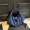 Solid Color Zipper Crossbody Denim High Quality Sweet Bags for Women Commuting High Capacity Women's Shoulder Bags
