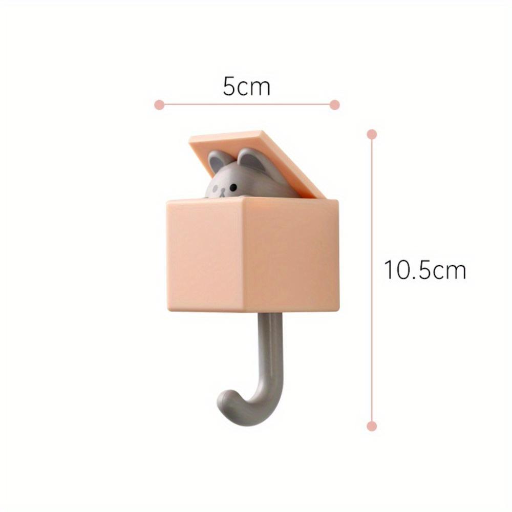 1 PCS Creative Cat Hook Cute Seamless Dormitory Bedroom Door Hangers Hooks Key Umbrella Towel Cap Coat Rack Wall Decoration