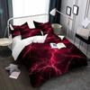 2/3pcs Lightning Pattern Print Bedding Set for Boys And Girls Bedroom Decor, Machine Washable. Lightning Magical Gifts