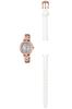 Casio Scene Solar Watch with Interchangeable Pink Gold Band, SHS-4502LTD-7AJR, Women's,