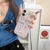 Spring pink flower basket KT cat for iPhone16Pro max Apple 15 mobile phone case 13/14 magnetic double layer