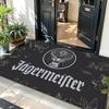 Liquor J-Jaegermeister Floor Mat Soft Flannel Entrance Door Mat Non Slip Absorbent Bathroom Bedroom Floor Rug