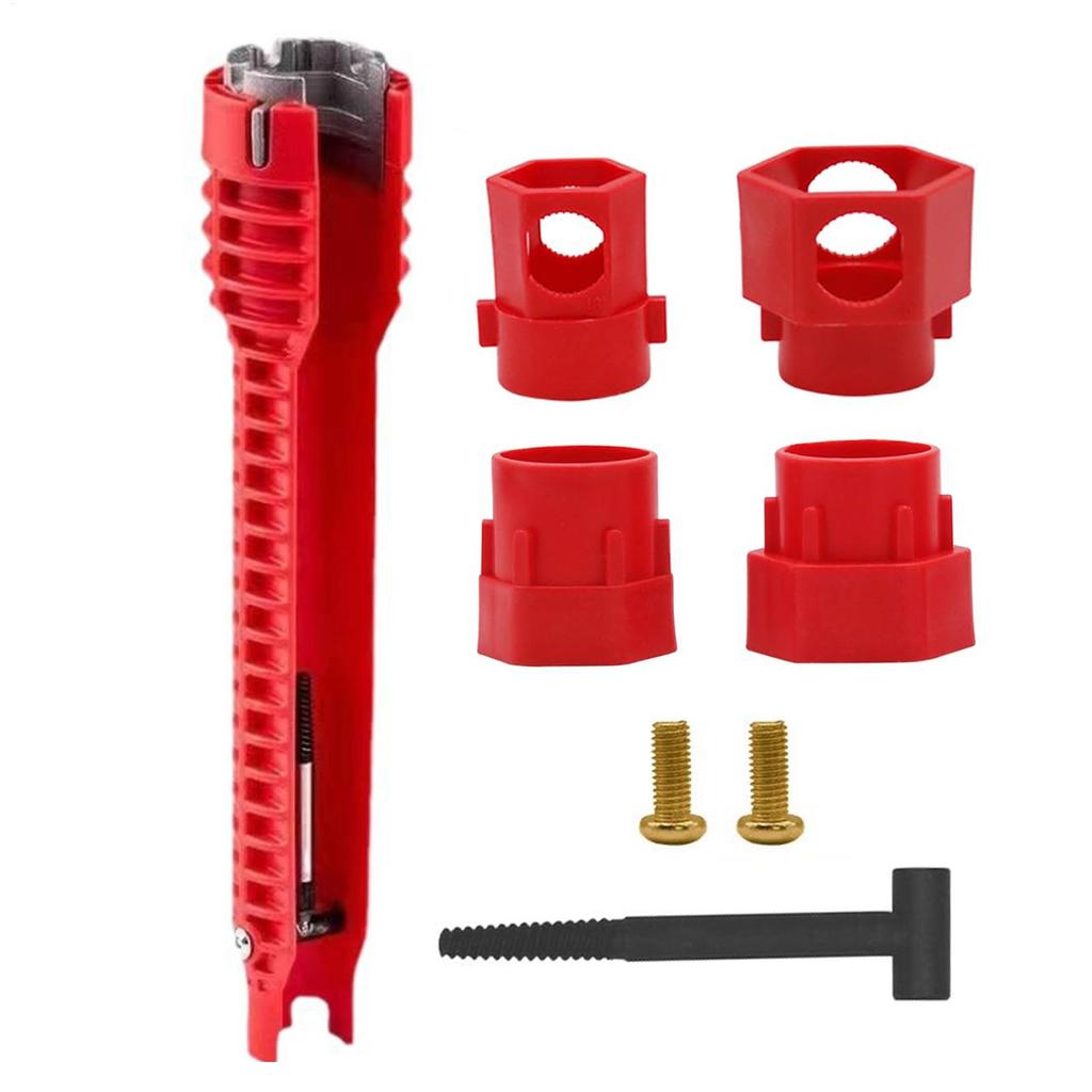 Multi Function Sink Wrench Sturdy Spanner Multifunctional Puller Sink Wrench Sink Drain Wrench for Bathroom Toilet Bowl Home