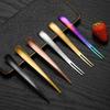 304 Stainless Steel Dual-Use Tea Scoop & Fork Spoon for Dessert & Ice Cream