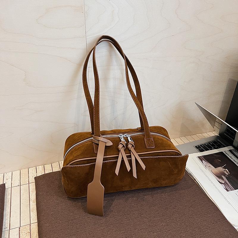 Brand Designer Bost Bag High-quality Suede Pillow Bag Stylish Versatile Commuter Bags Solid Color Tassel Handbag Shoulder Bags