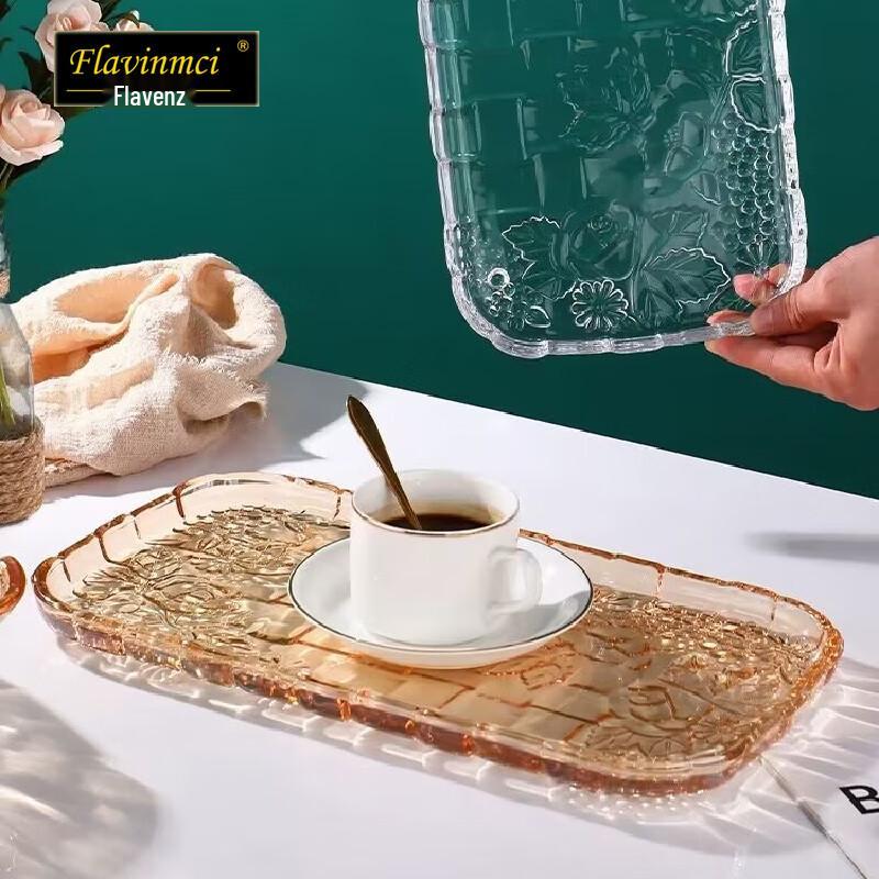 Поднос для сервировки из европейского хрустального стекла