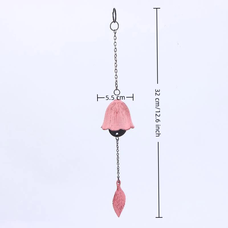 Creative Cast Iron Wind Chime Hanging Decoration Metal Retro Hanging Leaf Bell Balcony Outdoor Garden Hanging Decoration