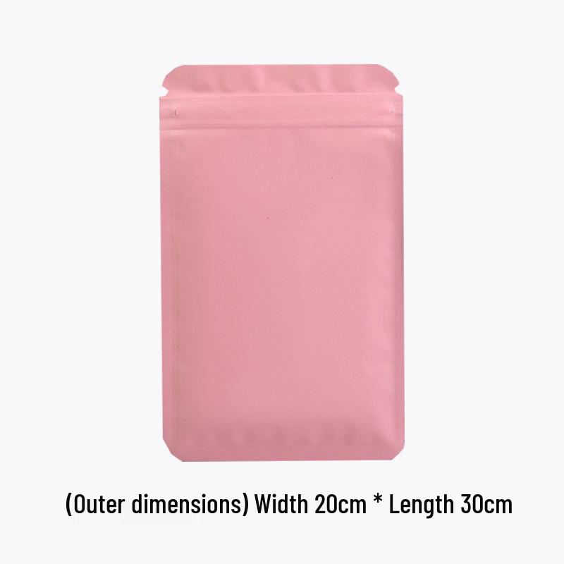 Double-Sided Frosted Aluminum Foil Self-Sealing Opaque Packaging Bag for Colored Ornaments