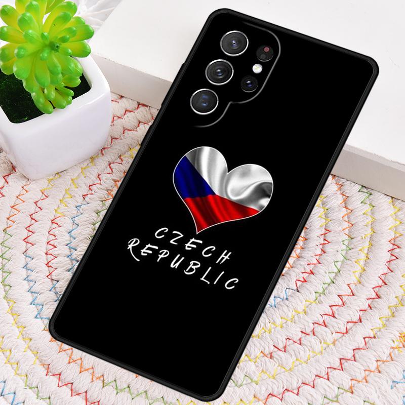 Czech Republic Flag Phone Case for Samsung Galaxy note 10 pro S26 Ultra S23 S24 FE S25 S21 S22 PLUS shockproof Cove
