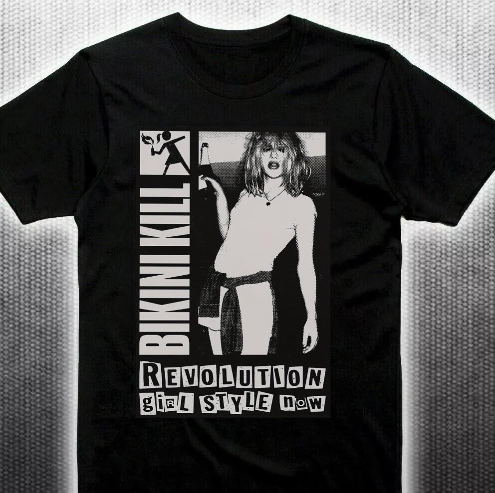 NEW! Bikini Kill Black Cotton Shirt Full size S-5XL BS1856 XXXXL