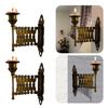 Retro Candlestick Rack Multi-Purpose Vintage Candle Sconce Holder Telescopic Metal Candle Decorations for Bedroom Decoration