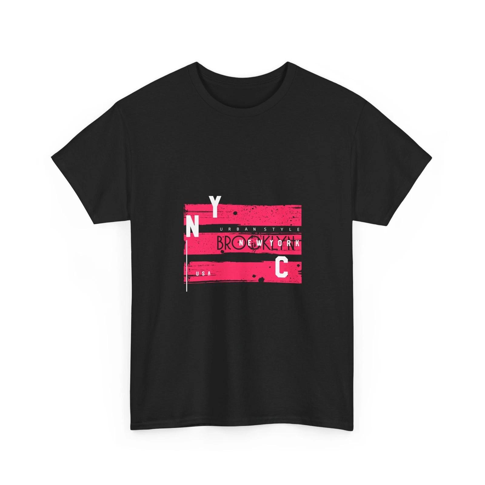 Футболка Brooklyn Stripe | Винтажная графика Нью-Йорка, Подарочная футболка, Хлопок, Унисекс 3XL