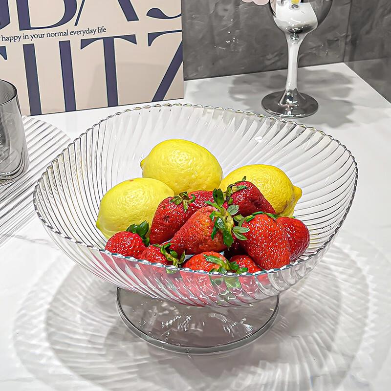 LIU Premium Cream Style Pedestal Fruit & Snack Plate