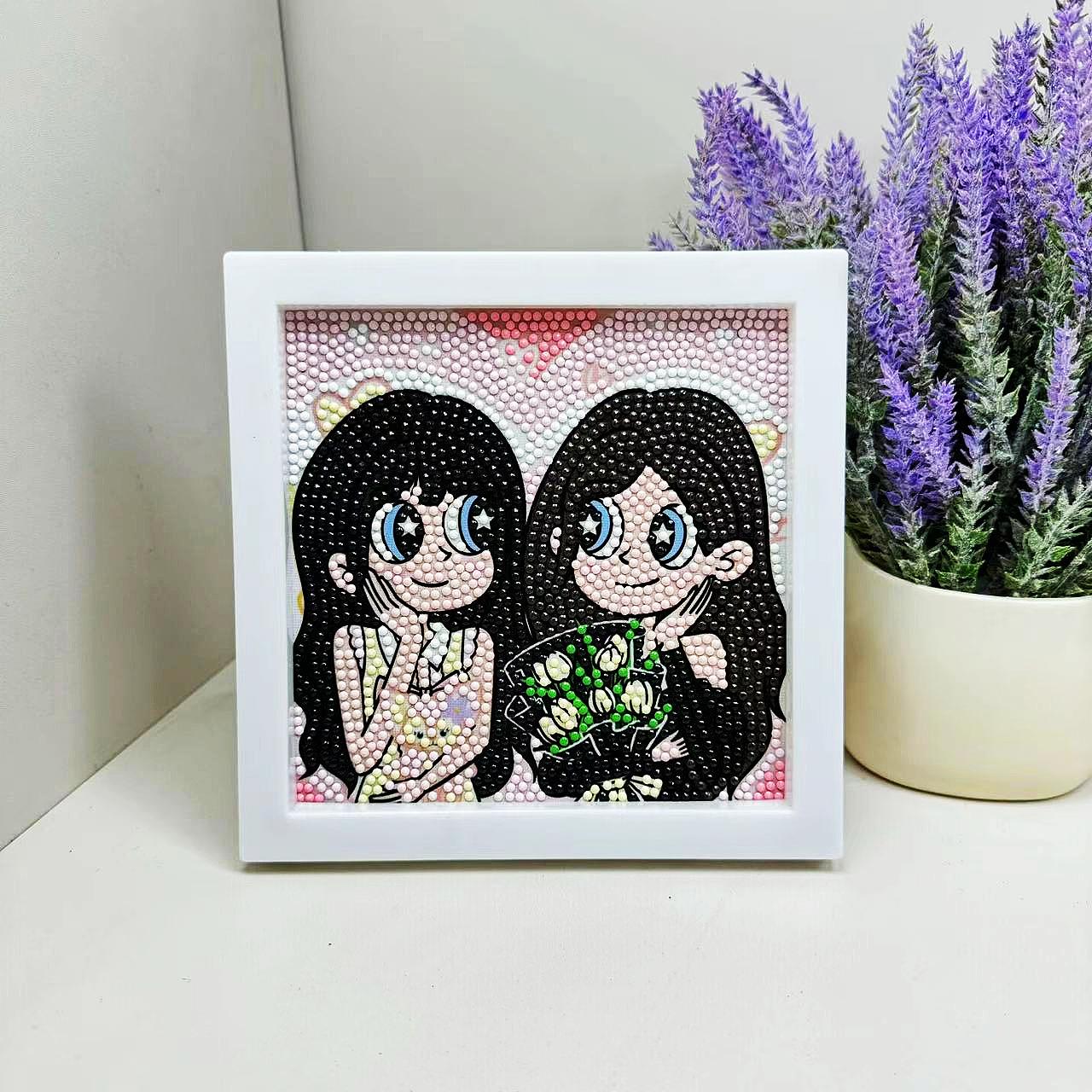 Free Shipping/Cartoon Diamond Painting Children S Gift Handmade Cross Stitch Framed Diy Bedroom Sticker N397