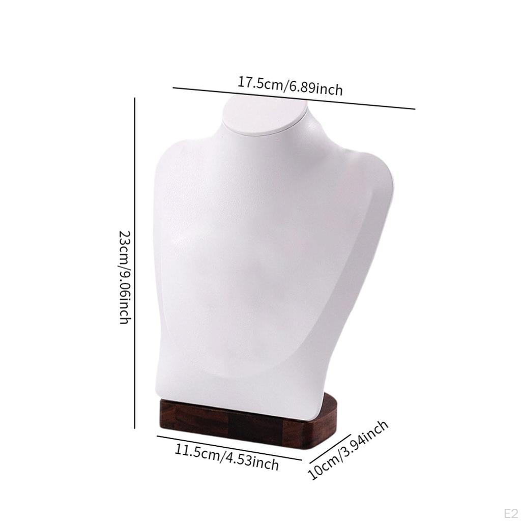 Naszyjnik Wyświetlacz Łańcuszek Biust Stojak Uchwyt Biżuteria Dekoracyjny Manekin Wisiorek Organizer