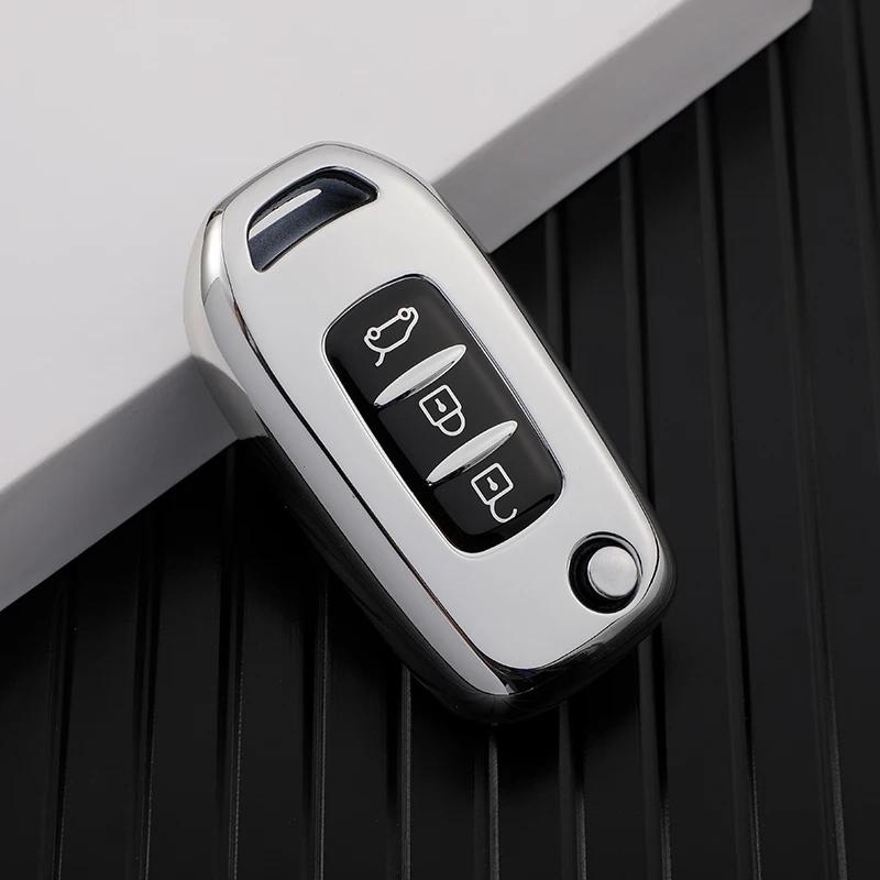Coque de clé de voiture à 3 boutons pour Renault Kadjar Captur Symbol Koleos Megane Coque de télécommande sans clé