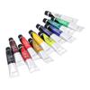 Acrylic Paint Set DIY Fluid Waterproof 12 Colors 20ml Each Fast Drying Safe Harmless Art Craft Paints for Wood Fabric
