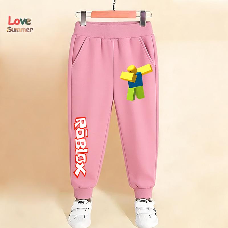 Jungenhosen Roblox Kinderhosen Heißes Spiel Print Hosen für Kinder Jogginghosen Lässige Kinderkleidung 4-14 Jahre Geburtstagsgeschenk