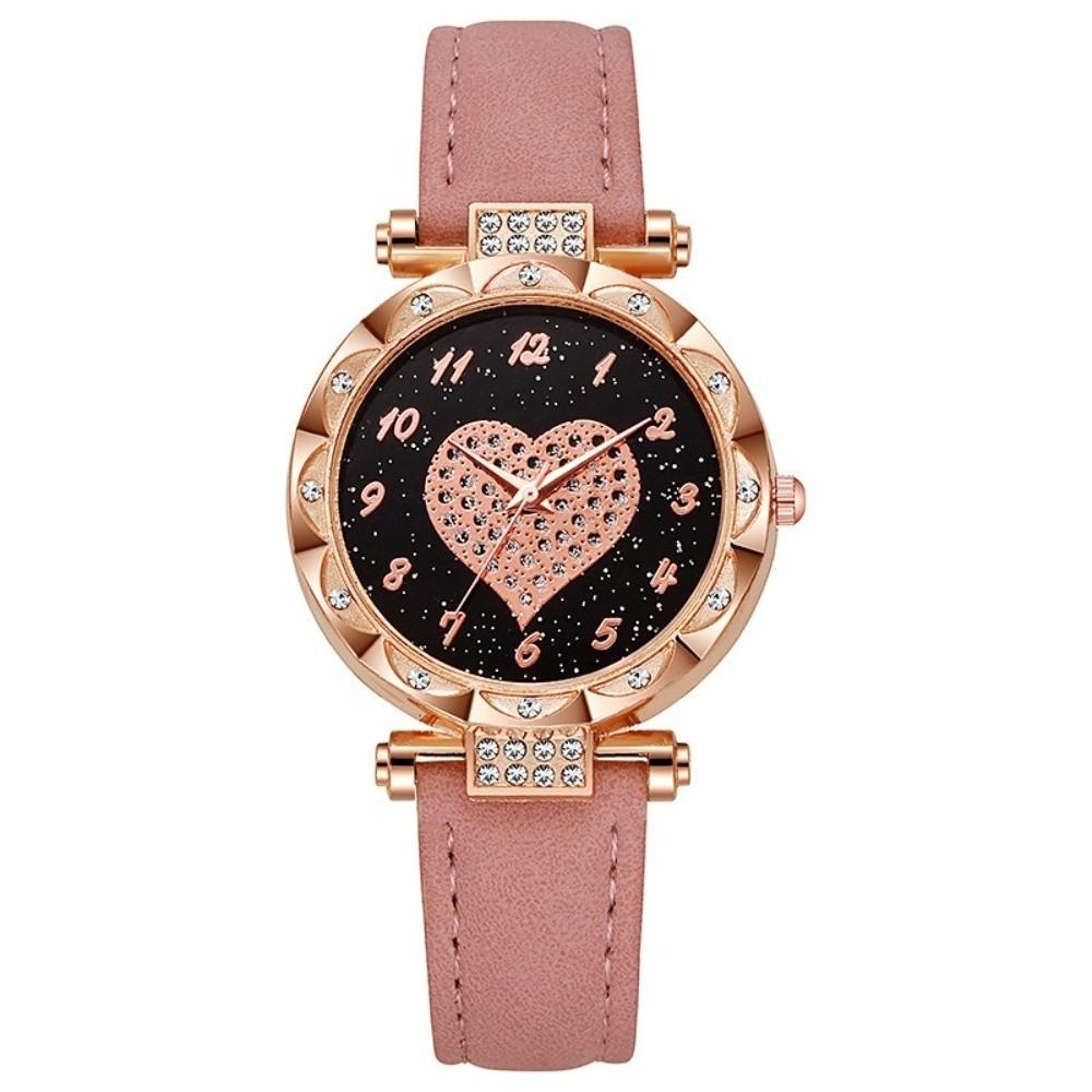 Casual Electronic Watch Leather Strap Wrist Watches Fashion Quartz Wristwatches Women