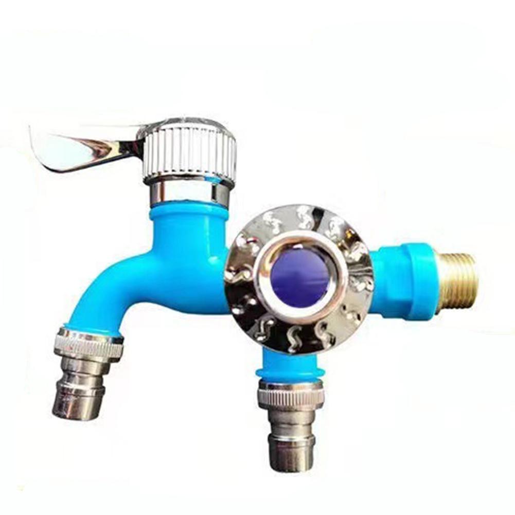 PP Double Outlet Faucet 1/2\" Control Spool Orange