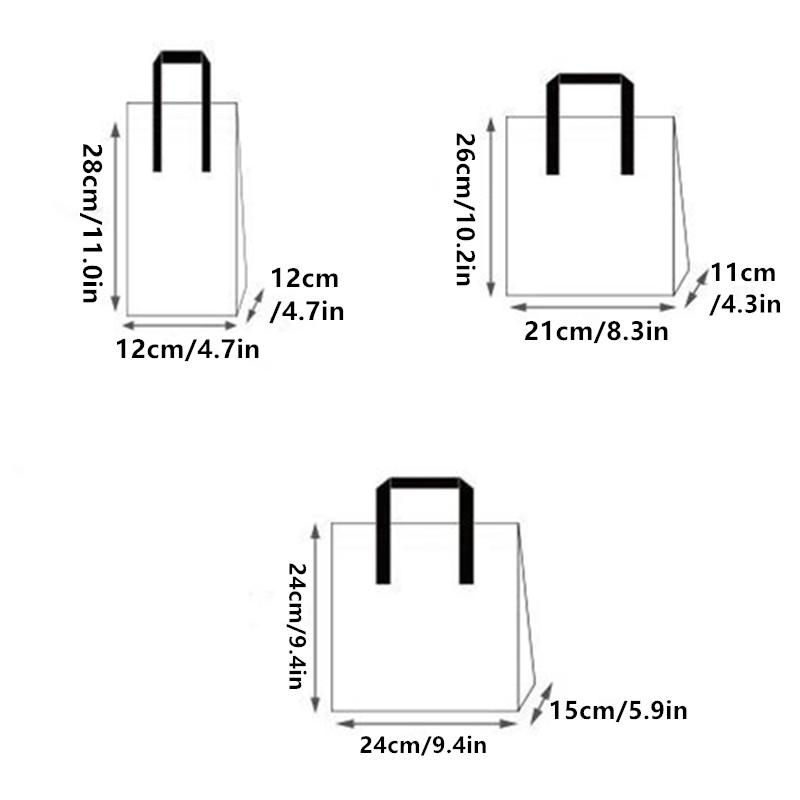 Milk Tea Coffee Beverage Insulated Bag, Aluminum Foil Dessert Bento Bag, Reusable Food Cake Drinks Package Handheld Bag, Non Wov