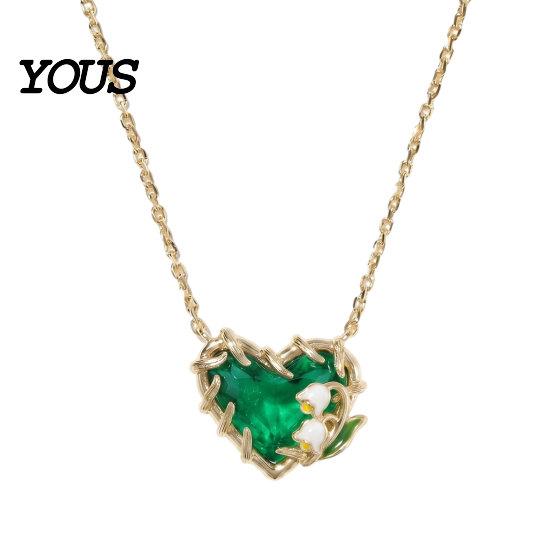 Dainty Pendant Necklace Birthstone Heart Necklace, Birth Stone And Flower Jan To Personalized Jewelry Dec Floral Birthday Gift for Mom Wife